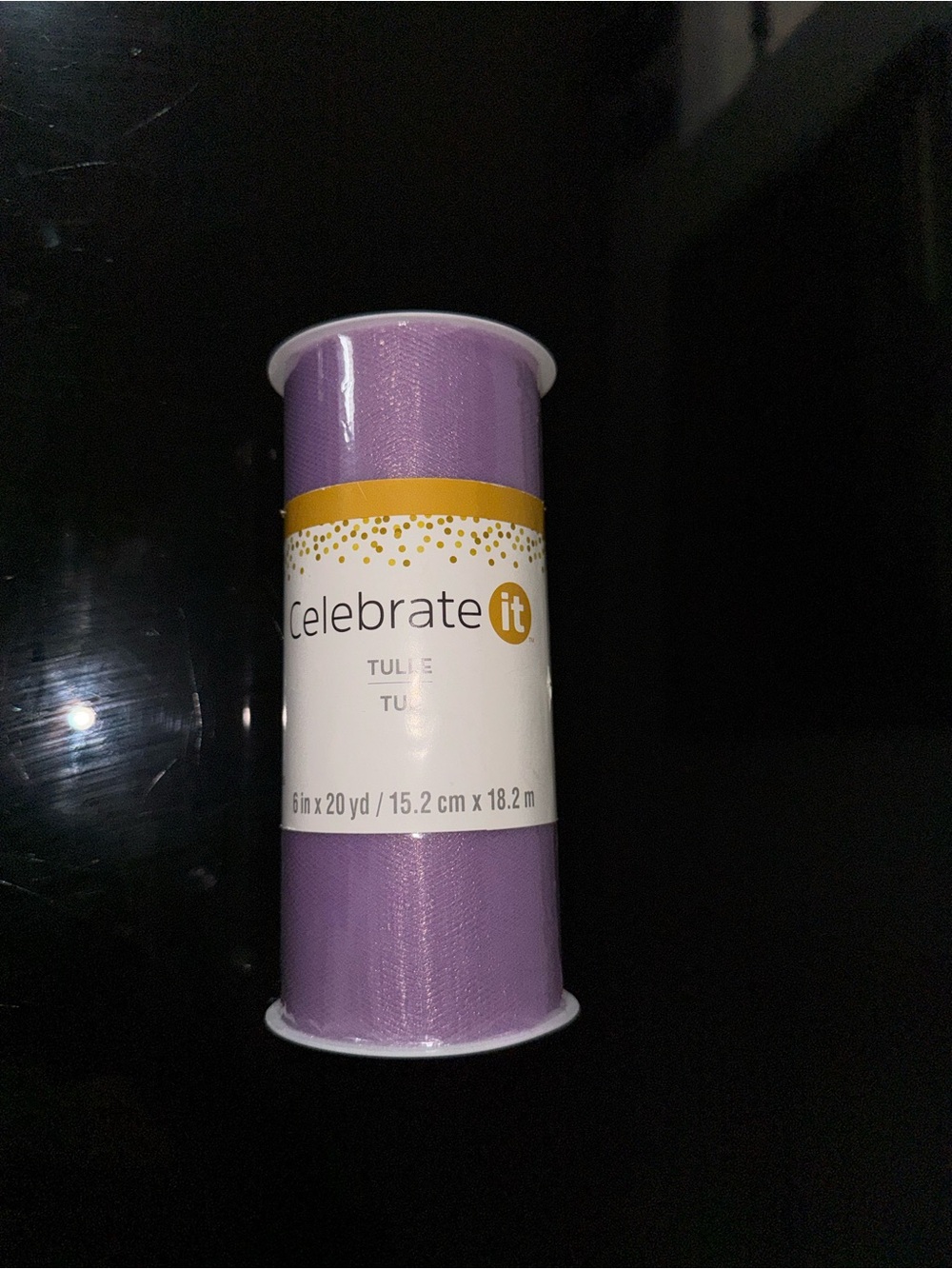 Celebrate It Lavender Tulle Ribbon Roll